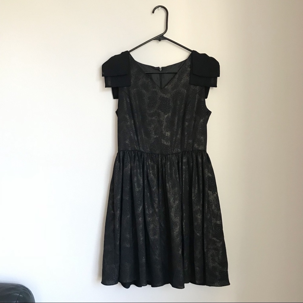 Black mini dress